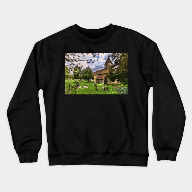 The Churchyard at St Laurence Tidmarsh Crewneck Sweatshirt by IanWL